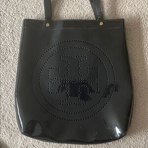 Tory Burch Glossy Black Tote